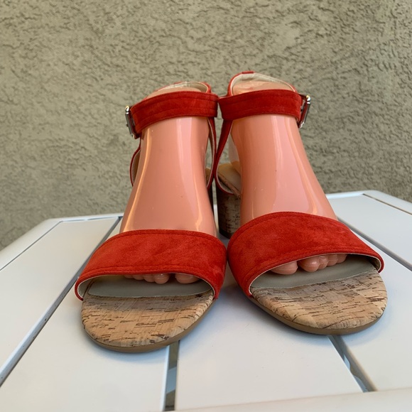 New The Flexx Vera Pelle red suede sandals size 42 - Picture 3 of 13